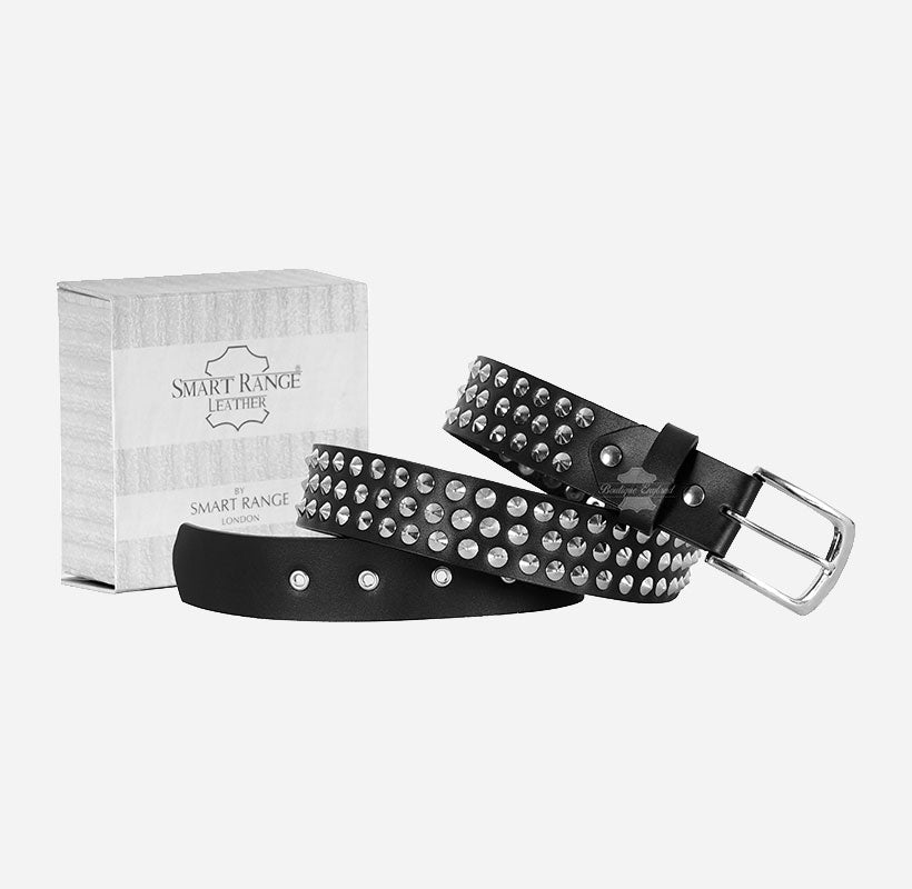Men's Spike Studded Leather Belts