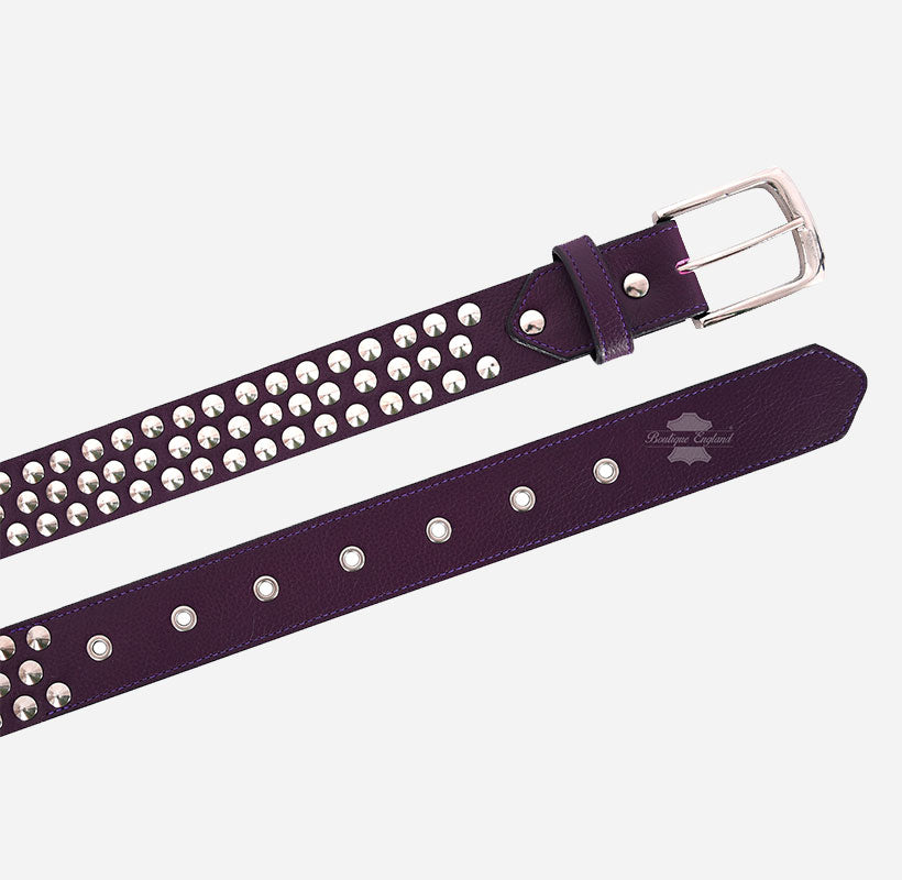 Men's Spike Studded Leather Belts