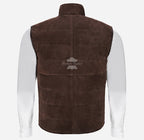 Dylan Men's Quilted Suede Gilet Vest