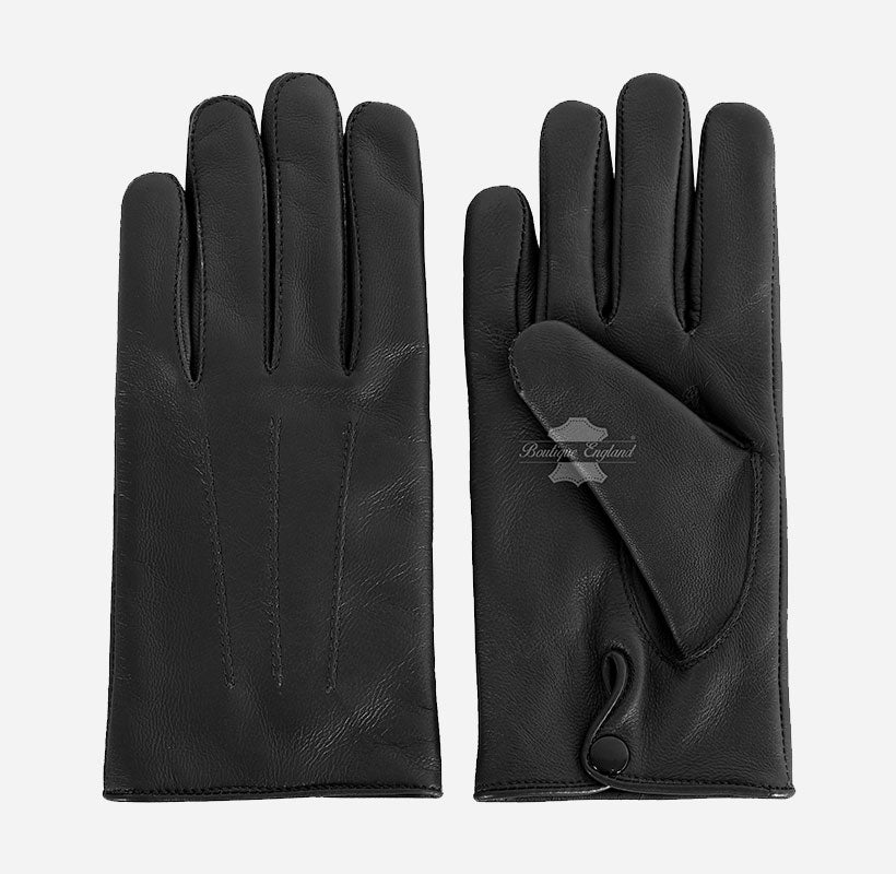 Women Leather Gloves with Thermal Lining