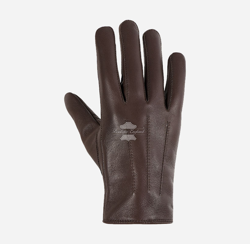 Women Leather Gloves with Thermal Lining