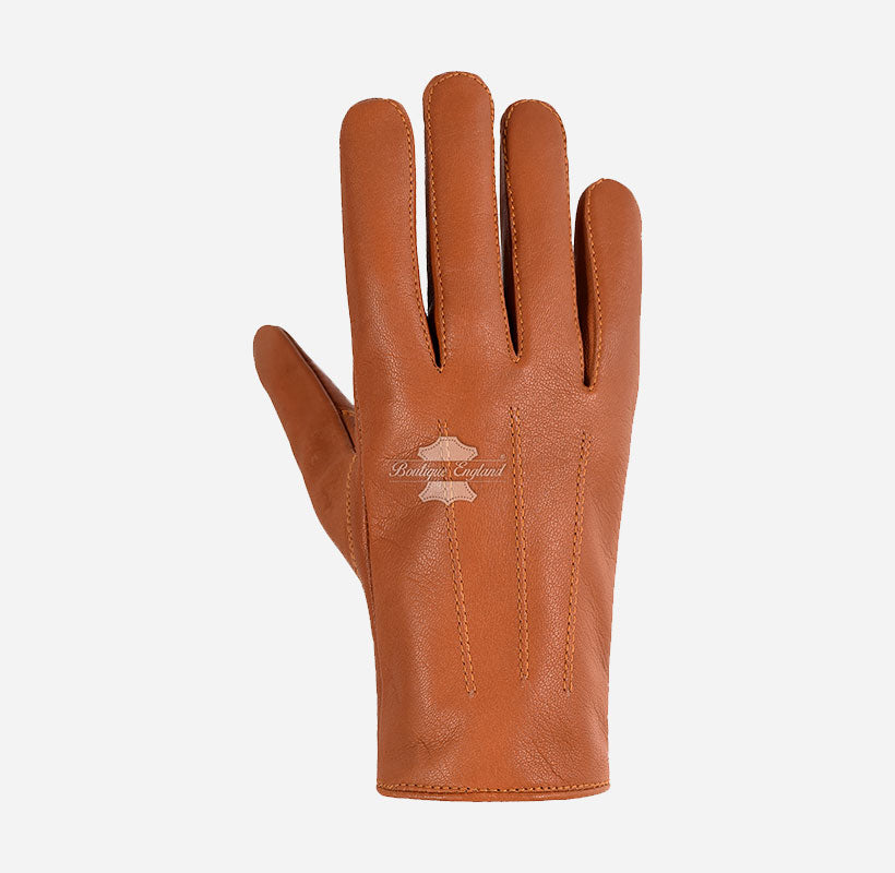 Women Leather Gloves with Thermal Lining