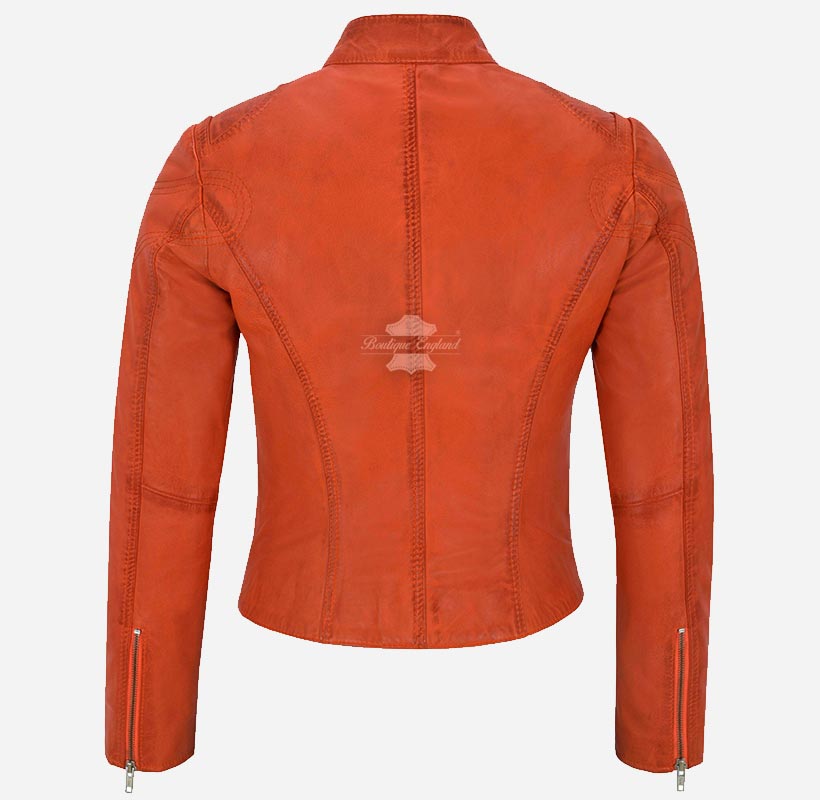 SPEED Women's Leather Racer Jacket