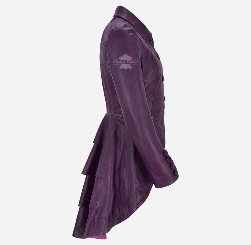 MYSTIC Gothic Dovetail Leather Coat for Women
