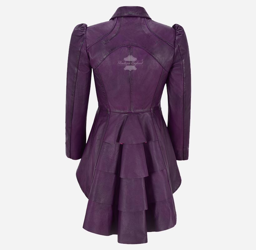 MYSTIC Gothic Dovetail Leather Coat for Women