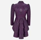 MYSTIC Gothic Dovetail Leather Coat for Women