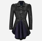MYSTIC Gothic Dovetail Leather Coat for Women