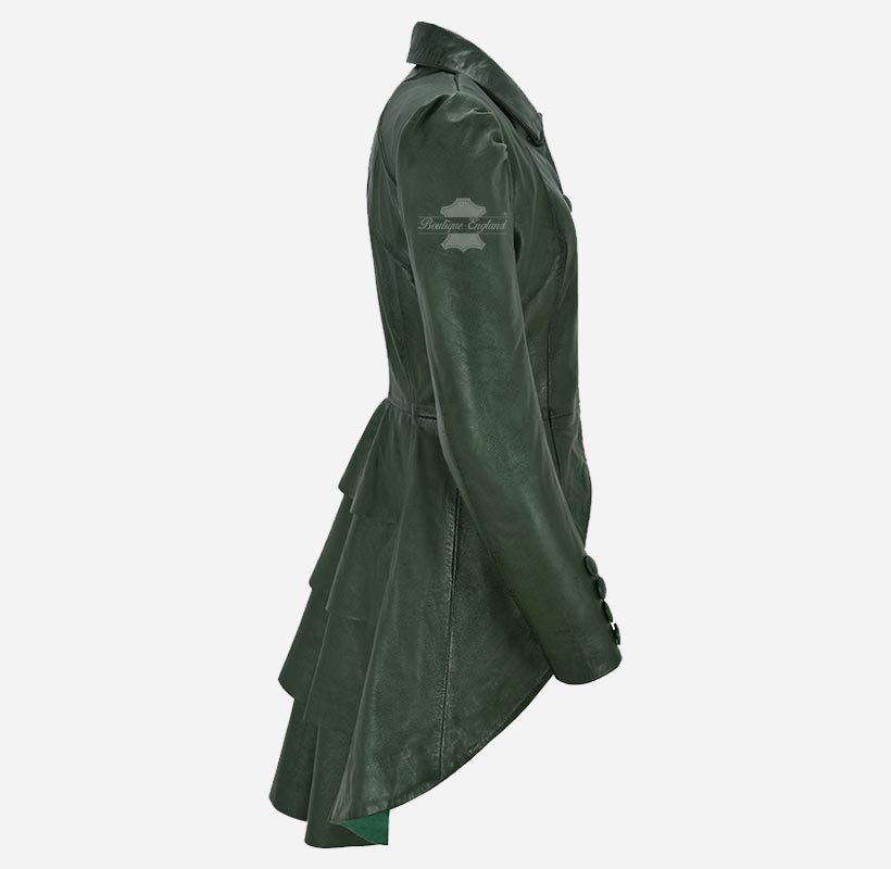 MYSTIC Gothic Dovetail Leather Coat for Women
