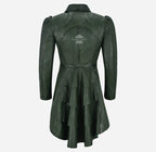 MYSTIC Gothic Dovetail Leather Coat for Women