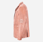 Milano Men's 2 Button Leather Blazer Sports Jacket