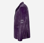 Milano Men's 2 Button Leather Blazer Sports Jacket