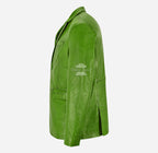 Milano Men's 2 Button Leather Blazer Sports Jacket