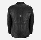 Milano Men's 2 Button Leather Blazer Sports Jacket