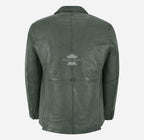 Milano Men's 2 Button Leather Blazer Sports Jacket