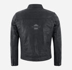 BROOKS Men's Collared Leather Jacket