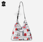 Women's Hobo Slouch Shoulder Bag British Printed Large