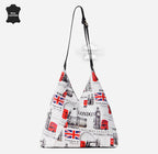 Women's Hobo Slouch Shoulder Bag British Printed Large