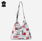 Women's Hobo Slouch Shoulder Bag British Printed Small