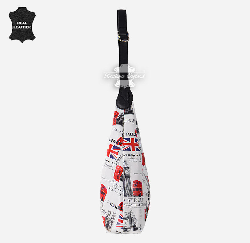 Women's Hobo Slouch Shoulder Bag British Printed Small