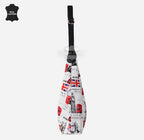 Women's Hobo Slouch Shoulder Bag British Printed Large
