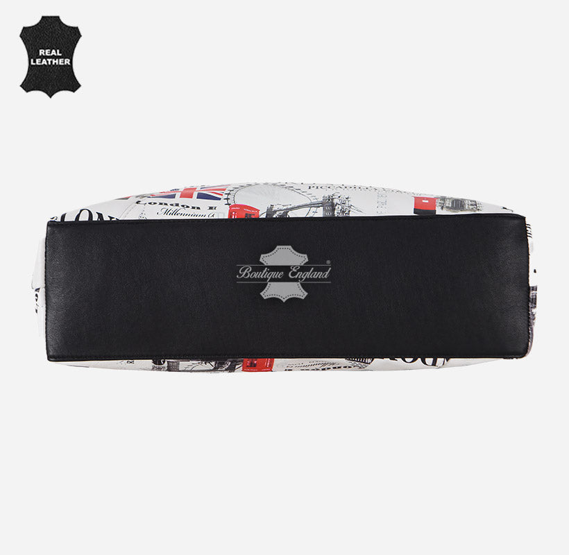 Women's Hobo Slouch Shoulder Bag British Printed Small