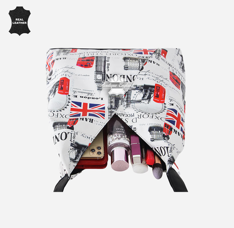 Women's Hobo Slouch Shoulder Bag British Printed Large