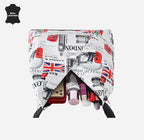 Women's Hobo Slouch Shoulder Bag British Printed Small