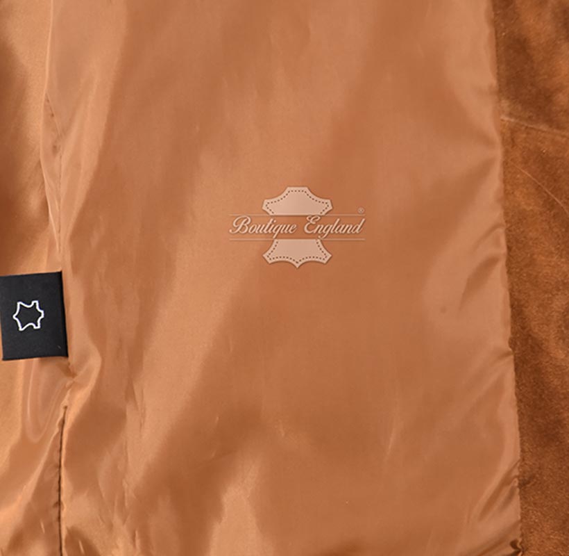 DRAYZ Men's Western Suede Fringe Leather Vest