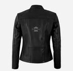 ARKA Women's Fitted Leather Casual Jacket