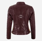 SIZMA Women Leather Biker Jacket Racer Fashion Jacket