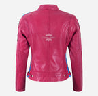 SIZMA Women Leather Biker Jacket Racer Fashion Jacket