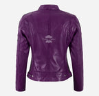 SIZMA Women Leather Biker Jacket Racer Fashion Jacket