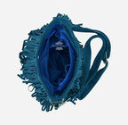 Ladies Messenger Bag Tassel Fringe Cross Body Shoulder Suede Bag