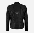 SARNIA Women's Racer Fitted Leather Jacket