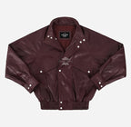 GRIZZLY Men's Leather Blouson Bomber Jacket