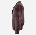 GRIZZLY Men's Leather Blouson Bomber Jacket