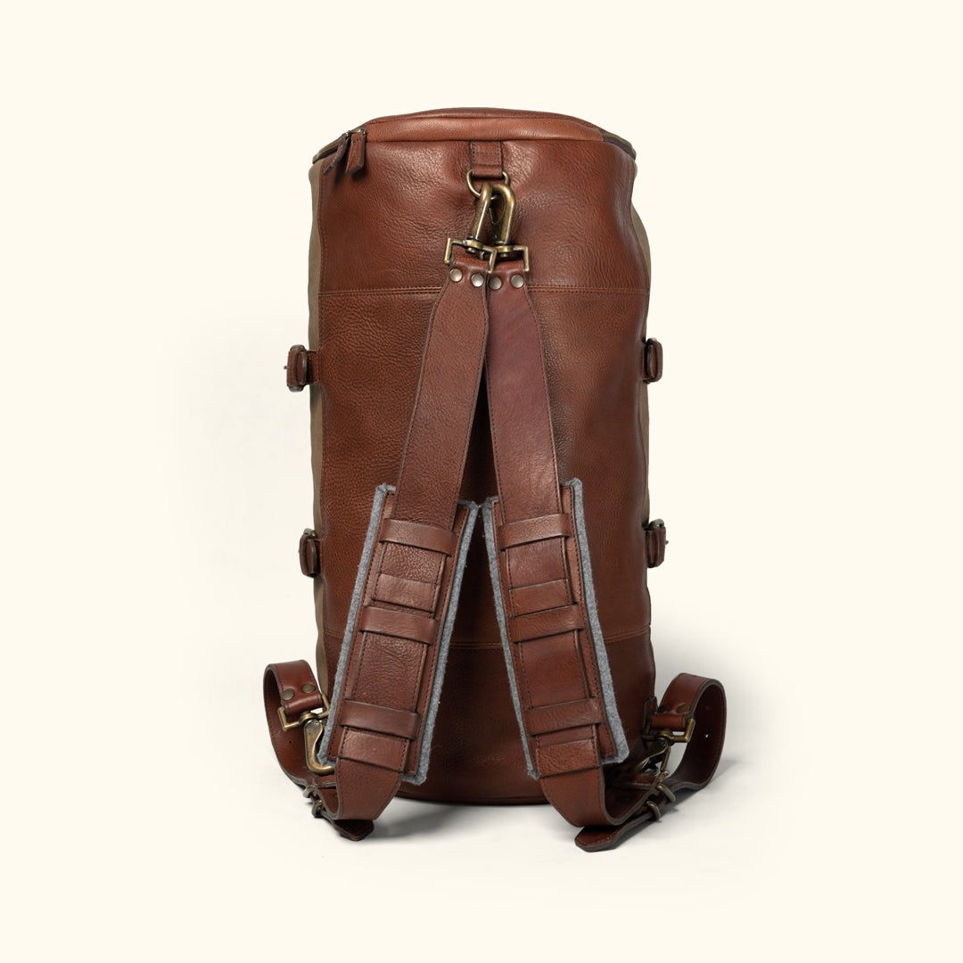 Dakota Reserve Waxed Canvas Duffle Bag/Backpack | Field Khaki