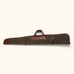 Dakota Waxed Canvas Shotgun Case | Green w/ Dark Briar Leather