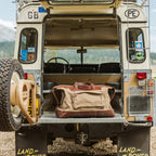 Dakota Waxed Canvas Oversized Weekend Bag | Field Khaki w/ Chestnut Brown Leather