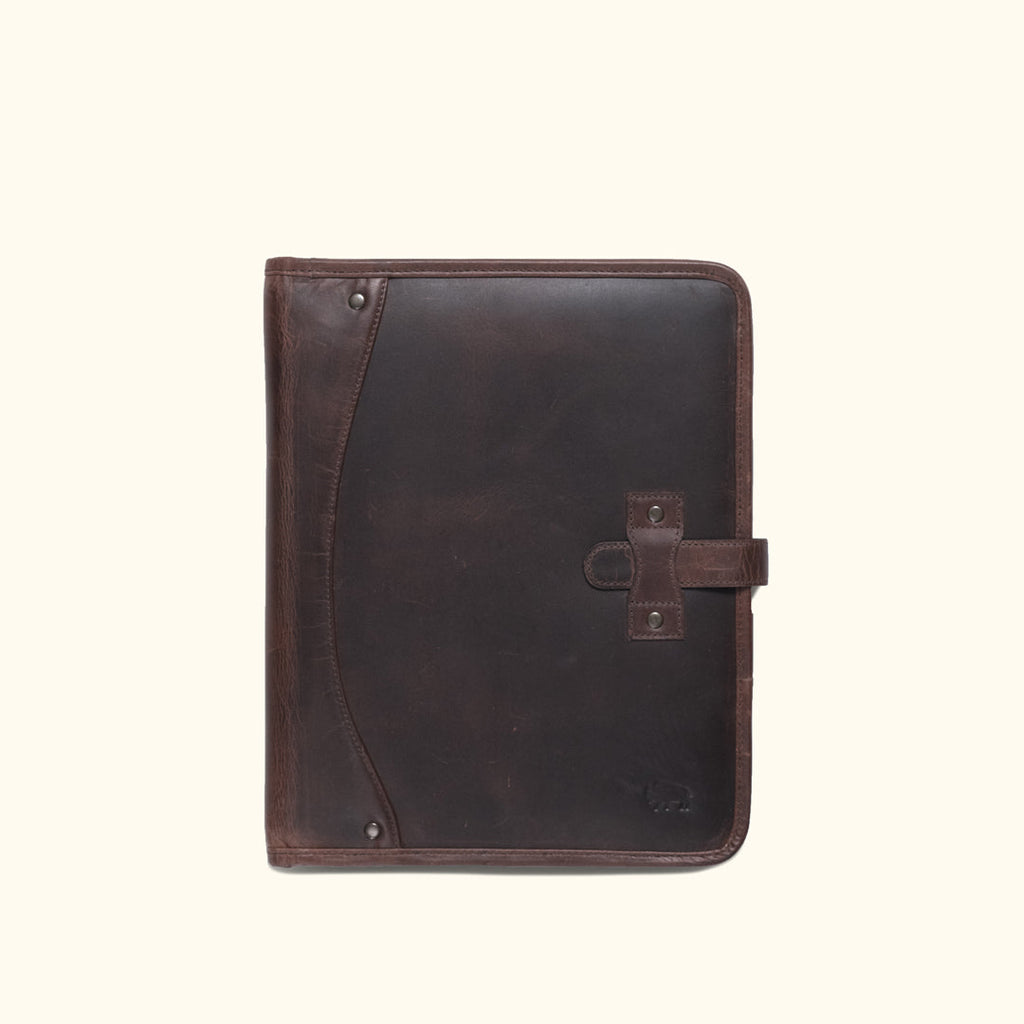 Roosevelt Leather Travel Padfolio | Dark Oak