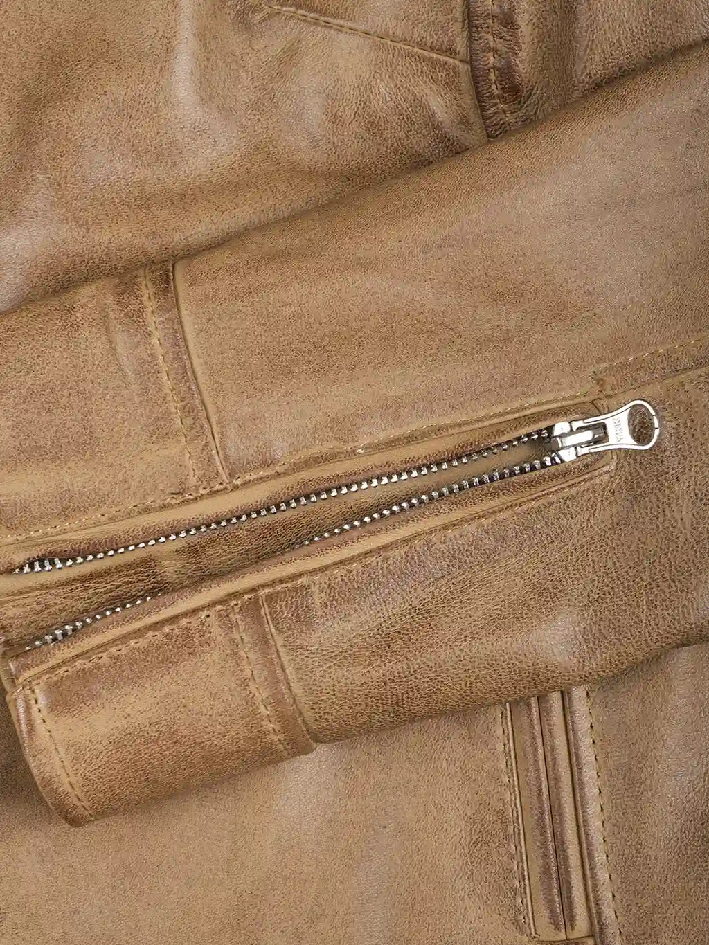 Women's Dodge Camel Brown Cafe Racer Leather Jacket