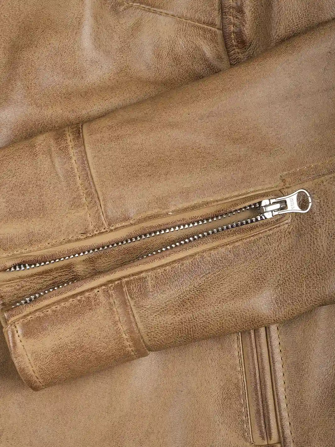 Women's Dodge Camel Brown Cafe Racer Leather Jacket