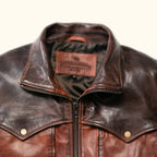 Elkhorn Leather Jacket | Distressed Brown & Chestnut