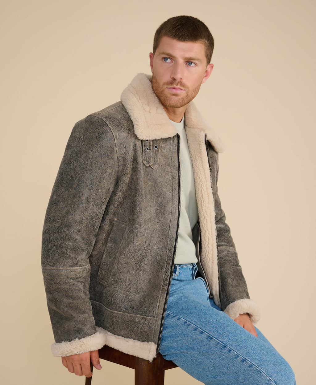 Rupert Shearling Aviator Jacket