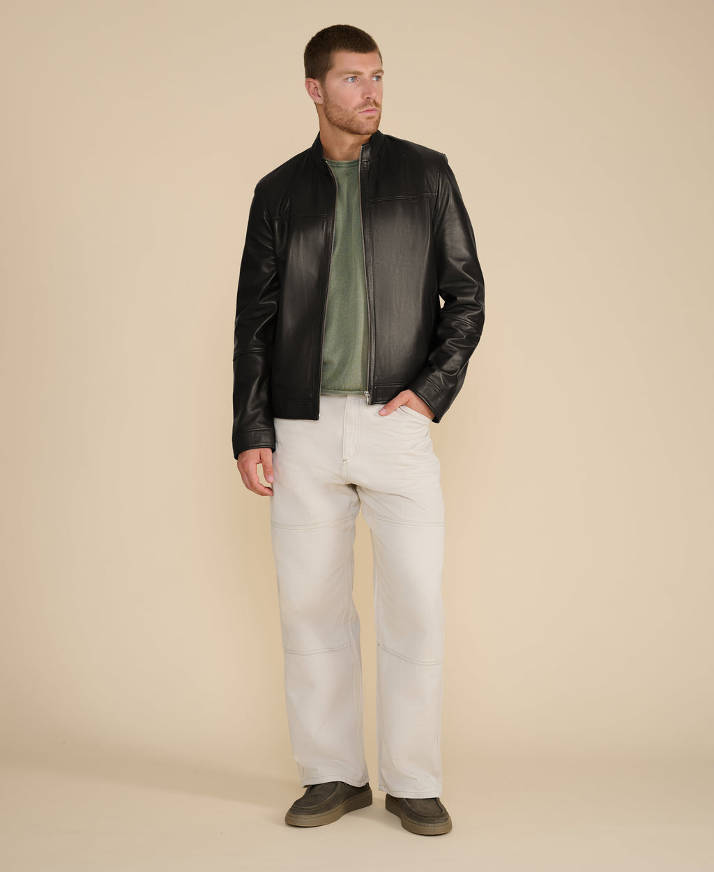 Otis Racer Leather Jacket