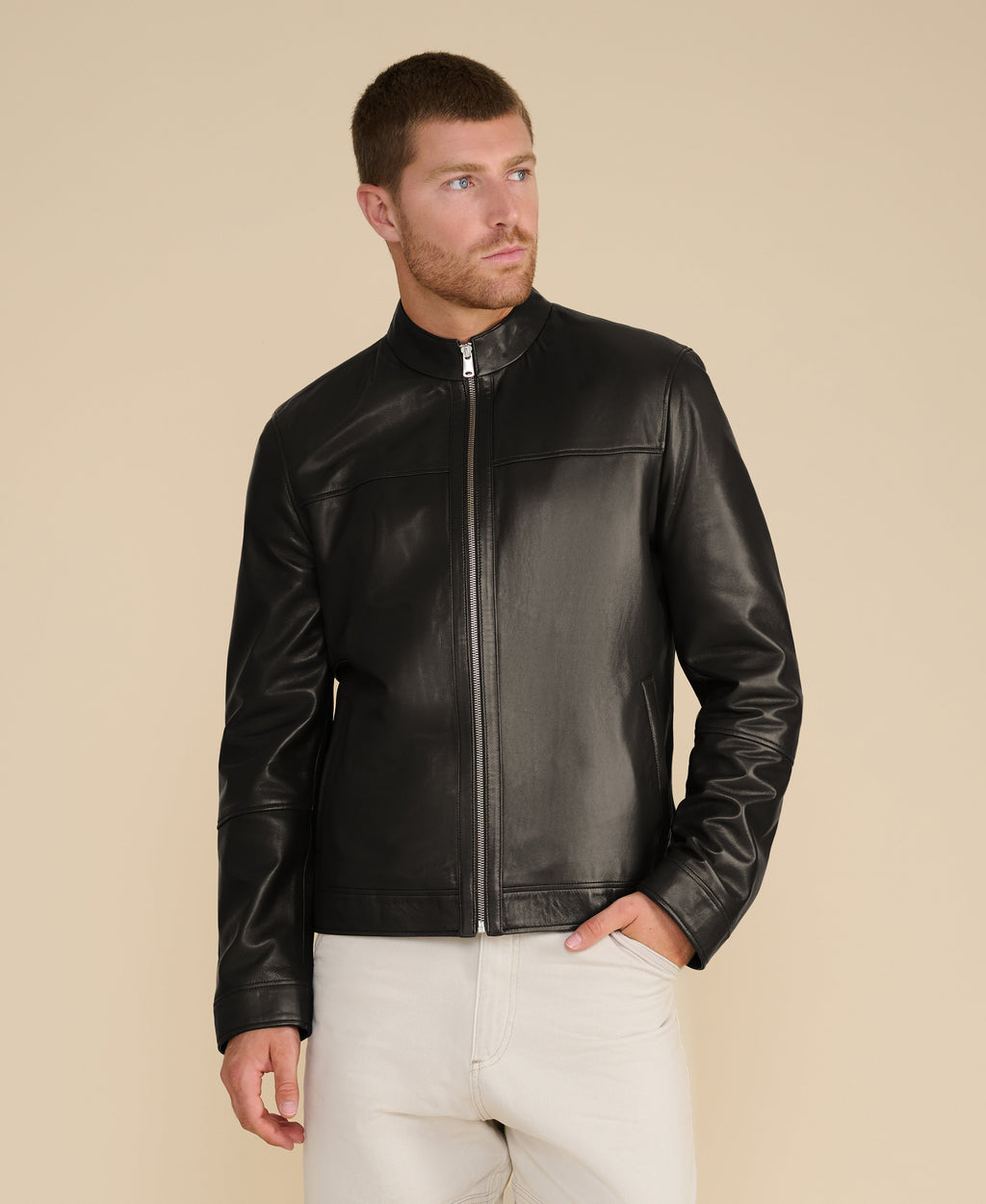 Otis Racer Leather Jacket