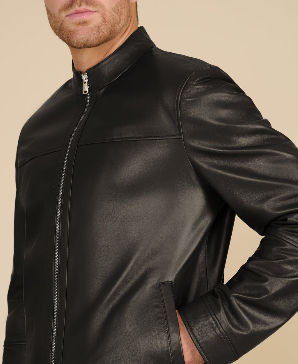 Otis Racer Leather Jacket
