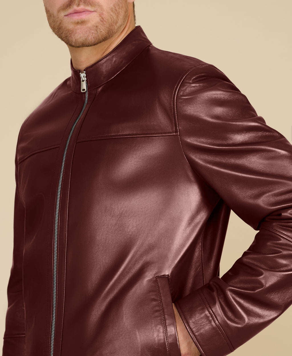 Otis Racer Leather Jacket