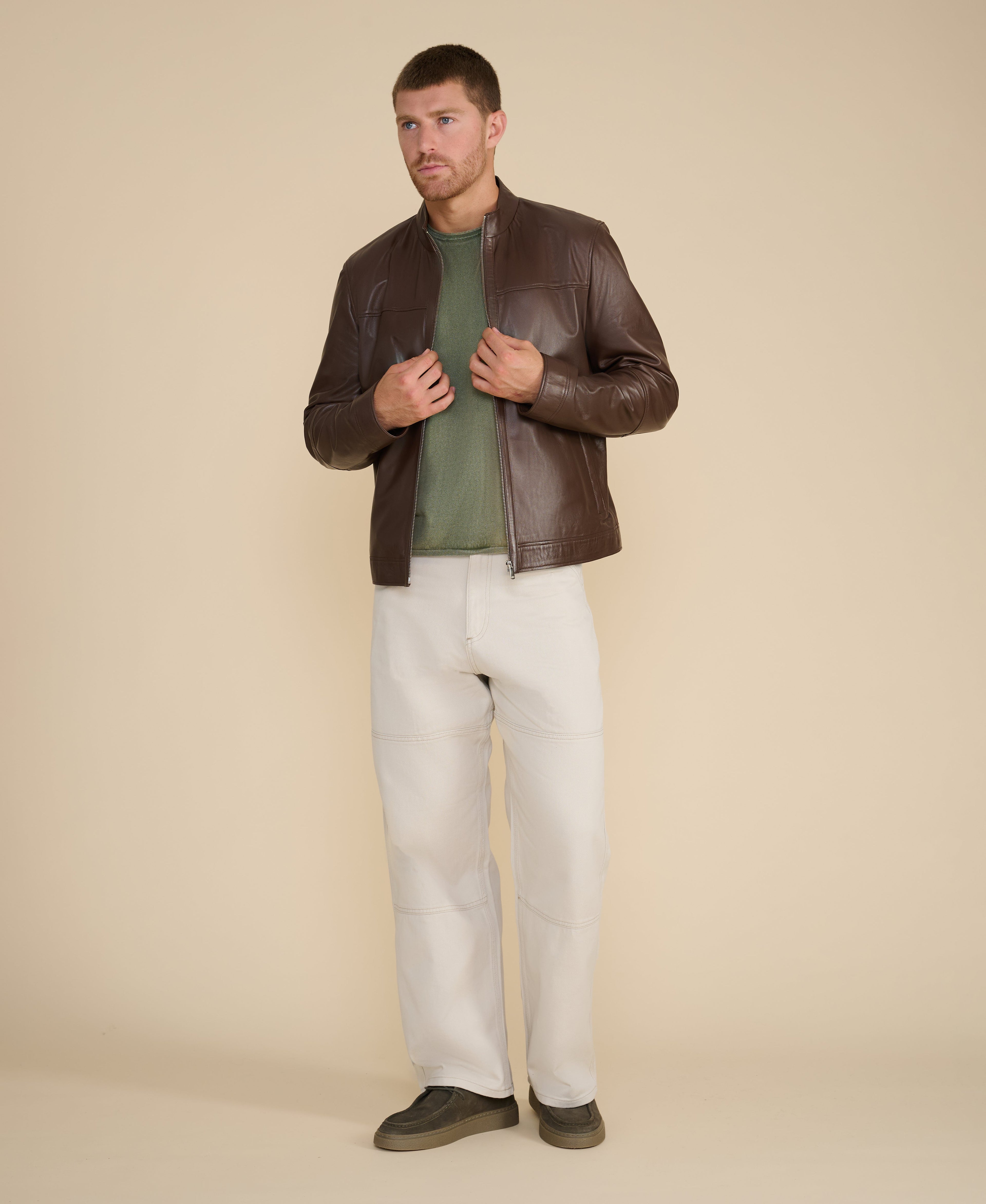 Otis Racer Leather Jacket