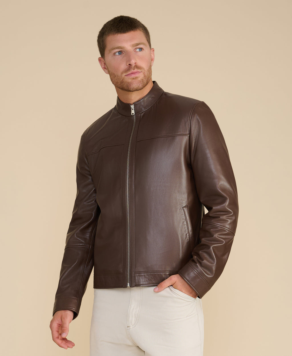 Otis Racer Leather Jacket